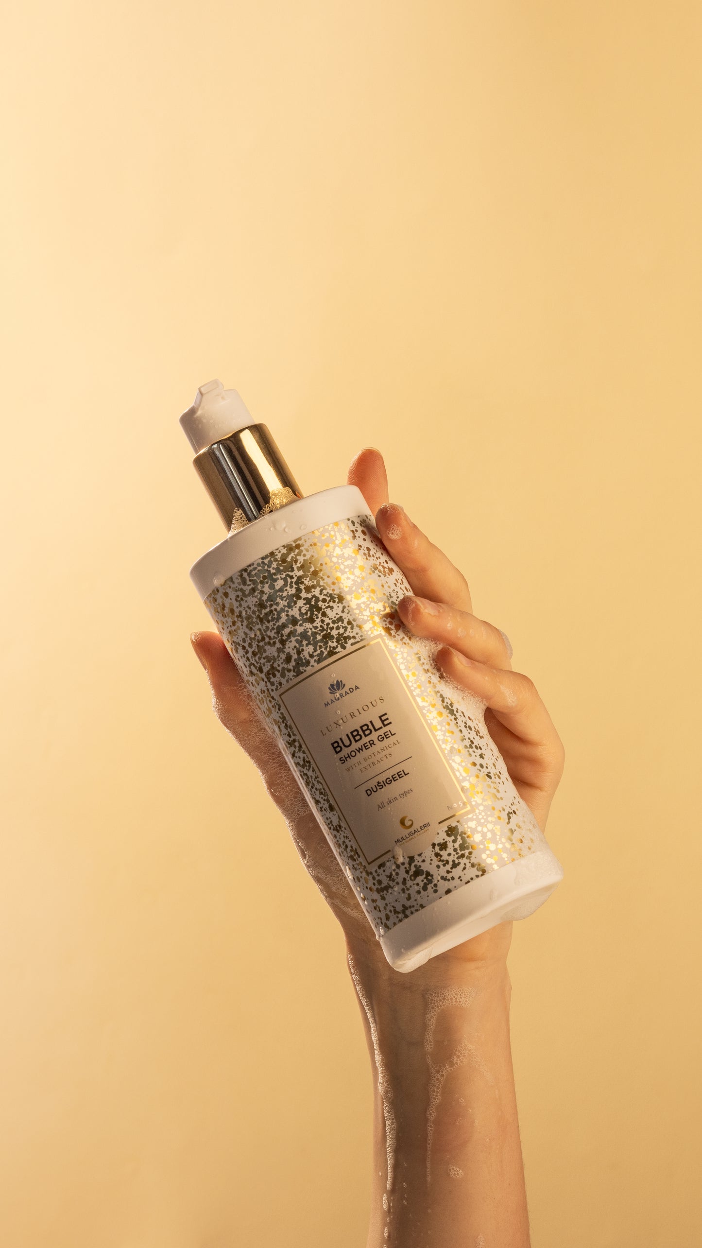 Magrada Bubble Shower Gel – Champagne-Inspired Botanical Body Cleanser